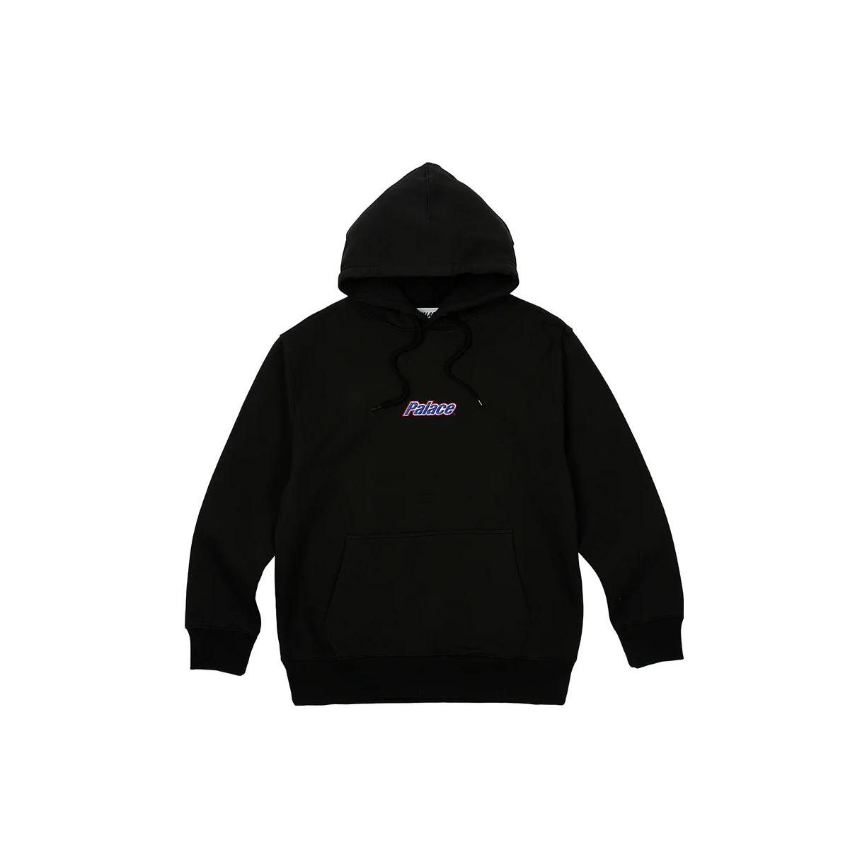 Palace Current Hood Black Unisex Tops P24CS101 S