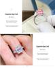 Women's Fashionable 5 Carat Fancy Cut Colored Moissanite Rings