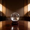 Chinese Style Crystal Balls With Transparent Glass For Collectors And Decorations