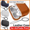 Xiaomi Kožené pouzdro na sluchátka pro AirPods Pro 3 Plné krytí Nárazuvzdorné ochranné pouzdro s popruhem proti ztrátě pro kryty AirPods Pro 3
