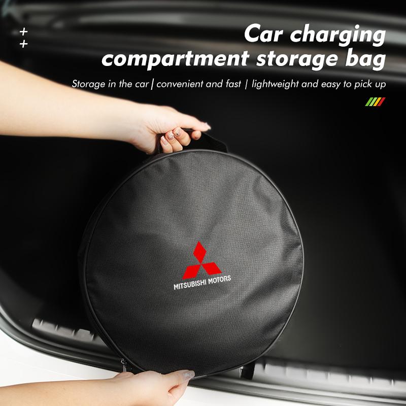 Car Oxford Cloth Charging Compartment Waterproof Storage Bag For Mitsubishi Lancer ASX Pajero Mirage Attrage Xpander Outlander
