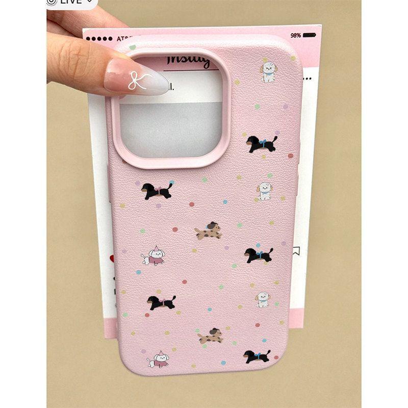 Love Polka Dot Puppy Is Suitable for Apple 11/11promax Cute 11 Mobile Phone Case 11/11 New 11 Protective Case