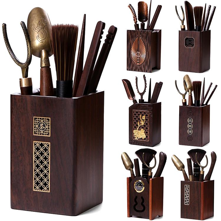 Kung Fu Tea Set Accessories Tea Ceremony Six Gentlemen Set Solid Wood Tea Spoon Bamboo Shovel