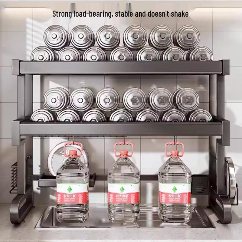 Beifu Stainless Steel Countertop Double-Layer Dish Drying Rack