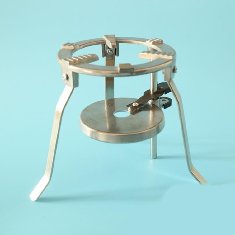Sturdy Cast Aluminum Adjustable Tripod Stand Portable for Scientific Research Featuring Stable Base and Tray