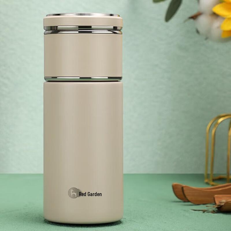 Nufeng Portable Double-Layer Insulated Tea Bottle