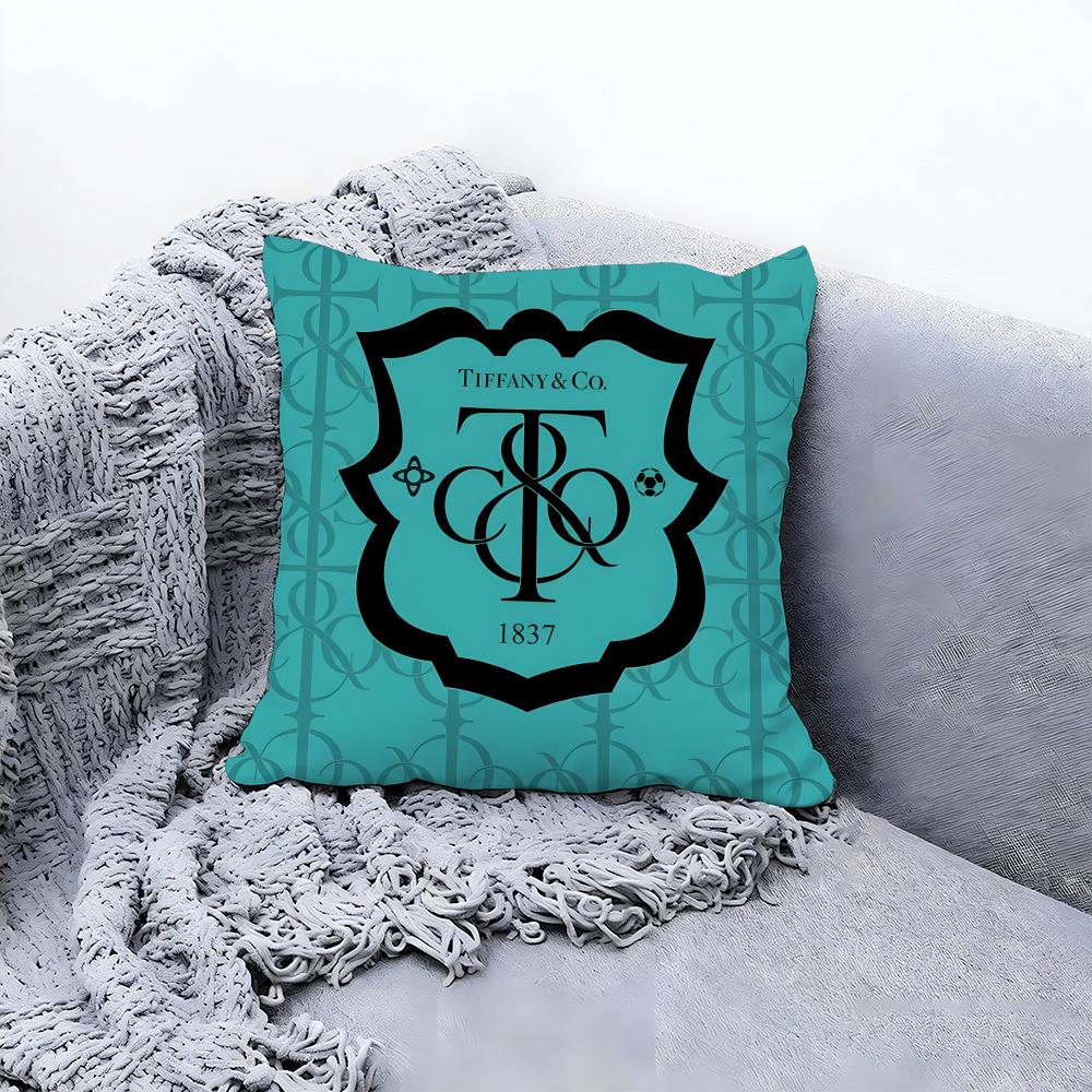 TiffanyCo BRAND Cushion Cover Premium Comfort Reversible Pillow Cove -Two in One Design for Any Room & Car Interior