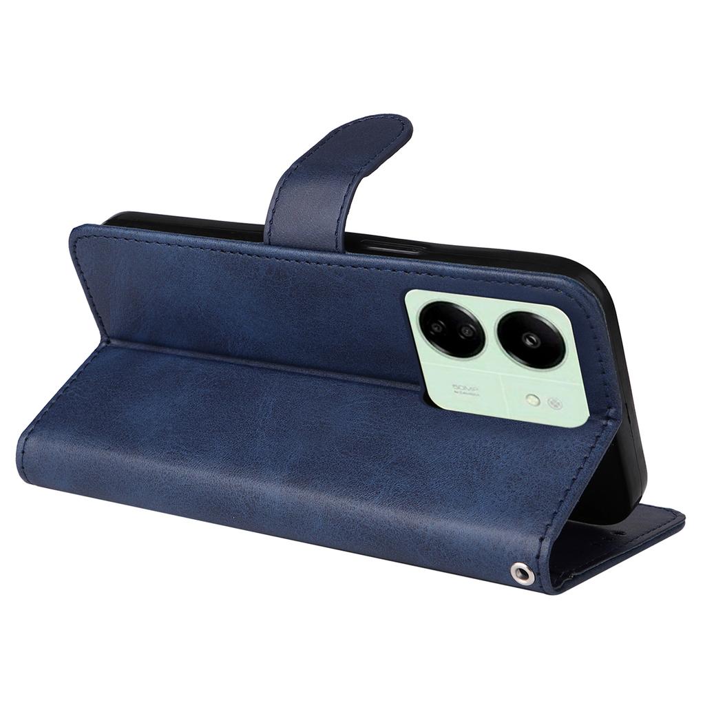 For Xiaomi Redmi 13C 4G/5G/13R 5G/Poco M6 5G/Poco C65 4G Case Shockproof PU Leather Phone Cover Calf Texture Phone Shell