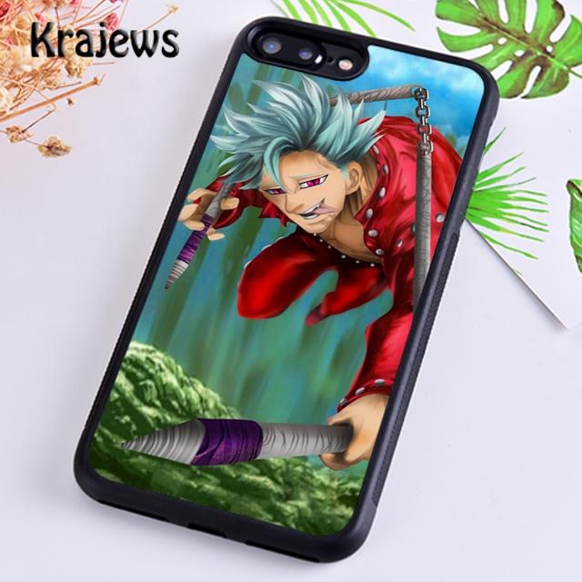 

Чехол для телефона Krajews Escanor Ban «Семь смертных грехов» для iPhone 14 5 6s 7 8 plus X XR XS 11 12 13 pro max Samsung S21 S22ultra iPhone 6plus