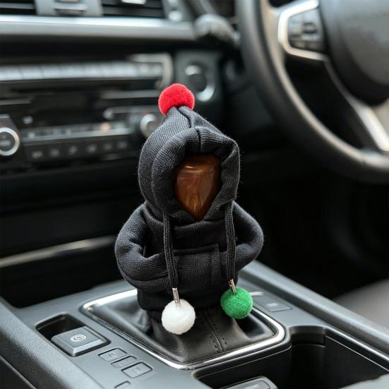 Summer Heat Protection Gear Handle Shift Hoodie Cover, Funny Knob Cover for Car, Fun Car Accessories Birthday Sweatshirt Shifter Protector Manual And