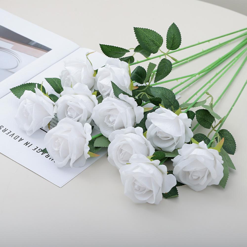 5/10Pcs Rose Artificial Flowers Bouquet 49CM Fake Flower For Home Decor Party Supplies Wedding Decoration Ornaments Accessories