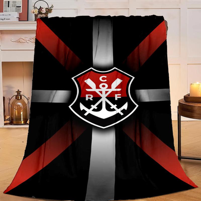 1 pièce Couverture en Flanelle Emblème de Club de Football Cadeau, Convient aux Hommes et aux Femmes, Douce Idéale pour les Lits et le Canapé, Cadeau d'Anniversaire ou de Noël