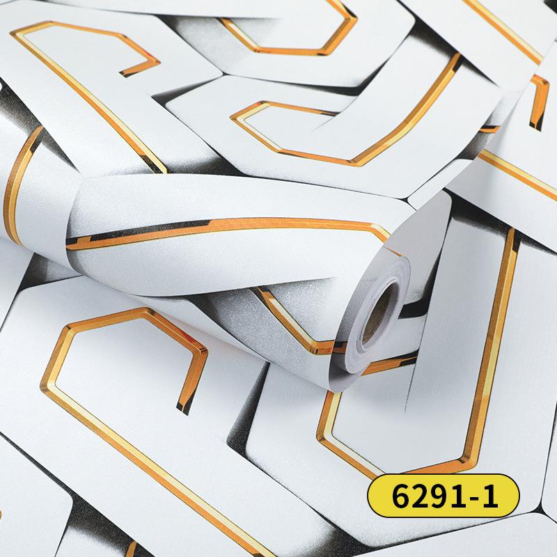 3D Geometrisk Självhäftande PVC Dra & Klistra Tapet Modern Texturerad Dekor för Vardagsrum, Sovrum, Hemma-kontor | Lätt Avtagbar Väggdekal