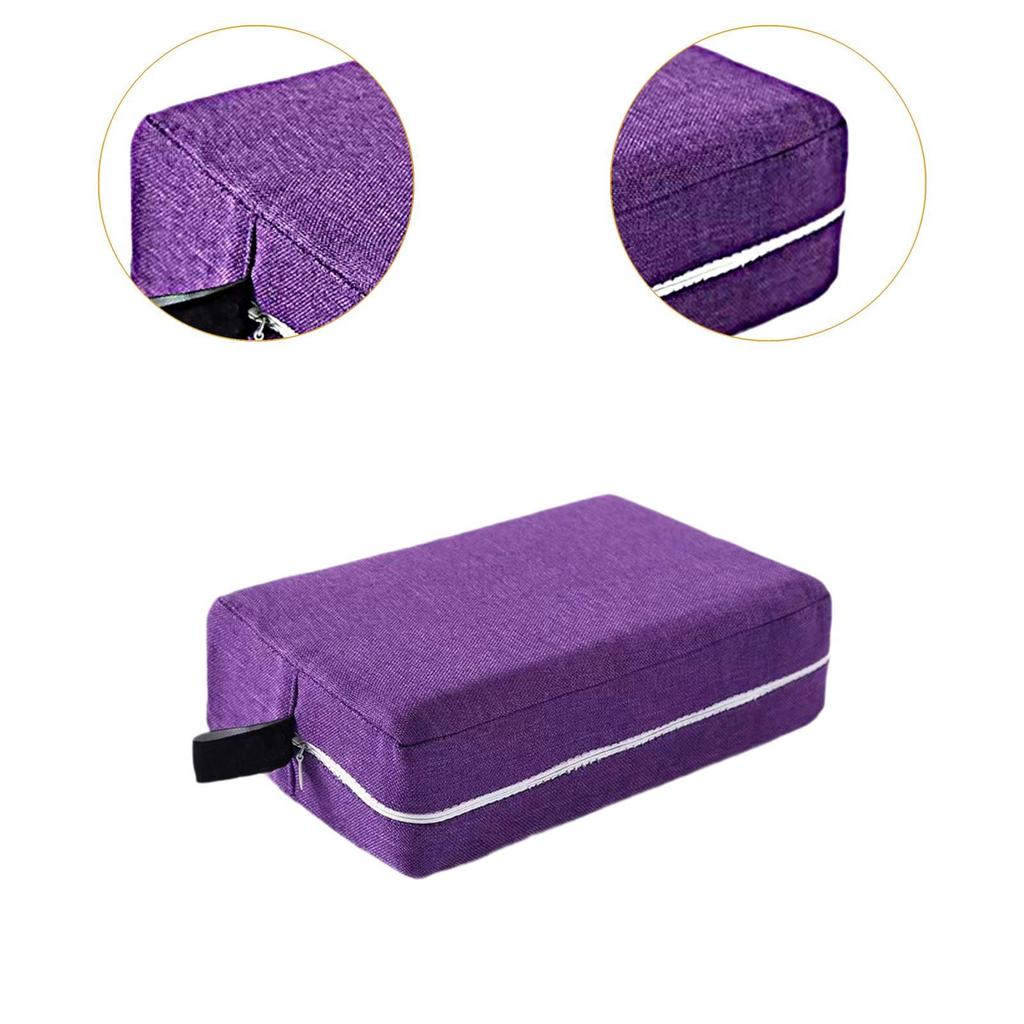 Yoga Block Cloth Cover Yoga Accessories Yoga Prop Soft Zipper for Pilates Workout Stretching Toning Indoor Sports Only Cover