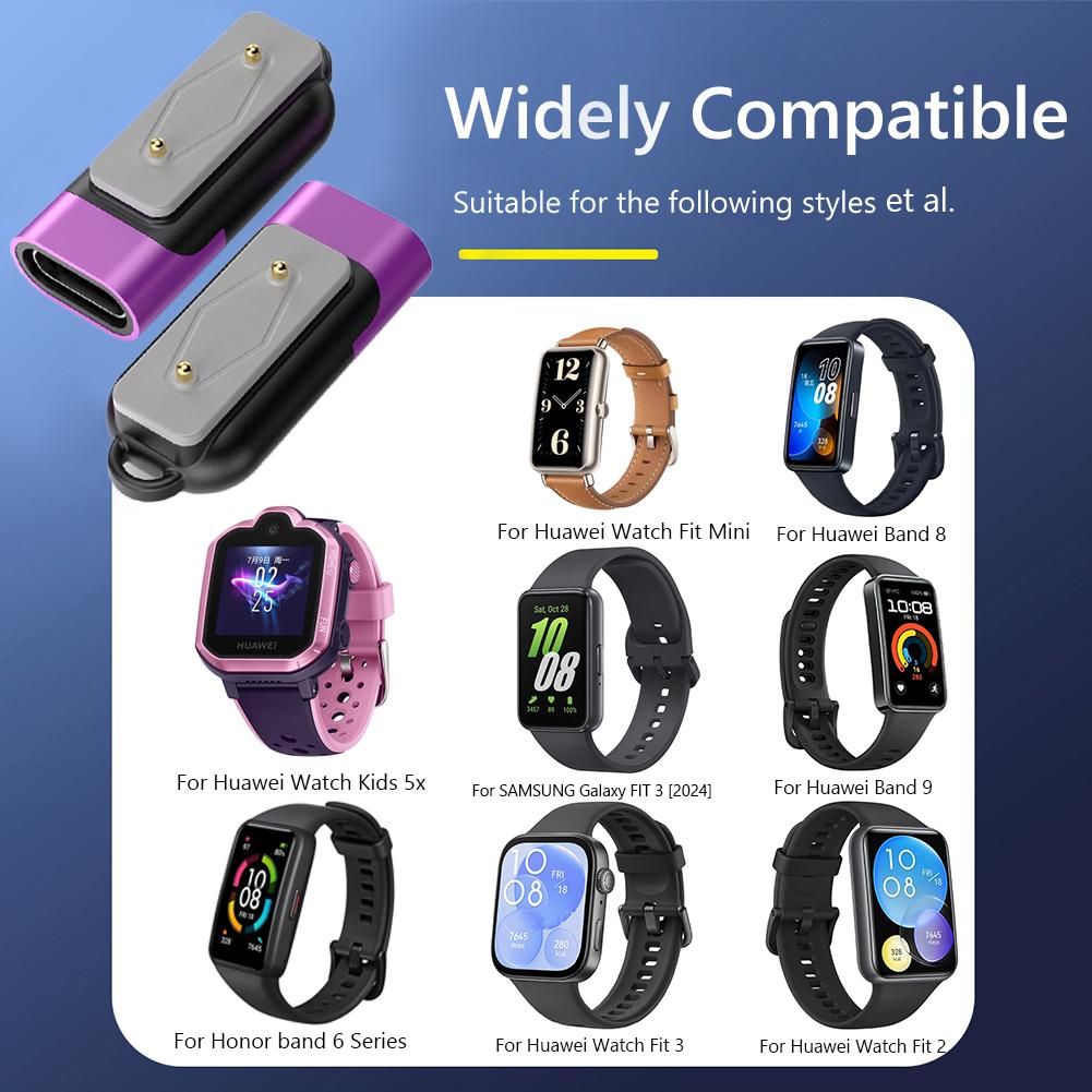 Watch Charger USB C Adapter Right Angle Type C Charger Adapter Magnetic Type C Adapter Watch Charger for Huawei Band 9 8 7