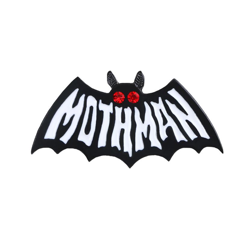 

Punk Animal Bat Pins Classic Mothman Enamel Badges Heroism Series Movie Brooches Halloween Dark Night Jewelry Backpack Lapel Pin