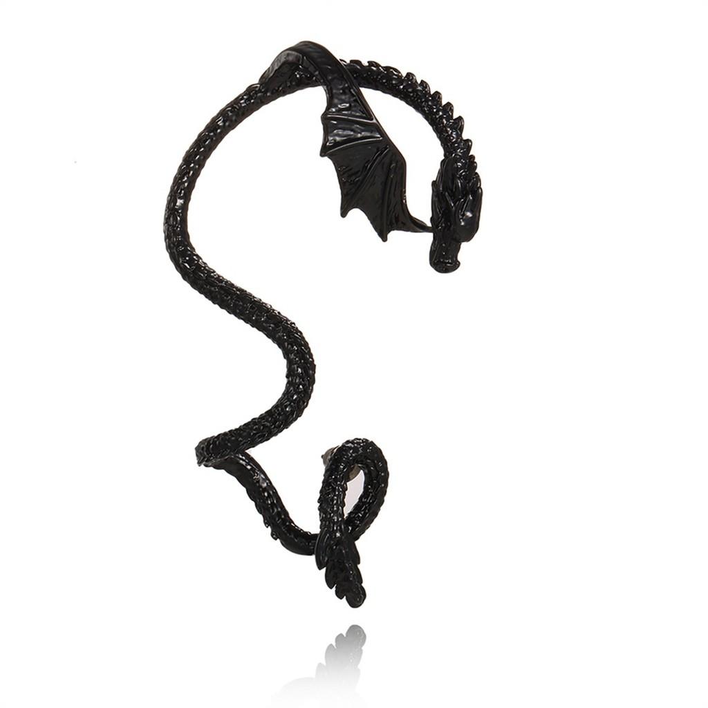 Vintage Dragon Animal Alloy Earrings With Electroplating For Women Wear Party