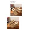 Thick Soled Snow Boots for Women, Winter with Added Velvet, Maillard Lefu Cotton Shoes, One Foot Retro Boken Shoes