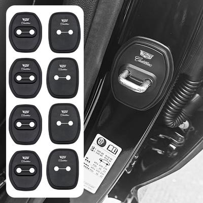 4 Pieces Car Styling Car Door Lock Covers Stikcer Case Silica Gel For Deville ATS BLS CT5 CTS ESCALADE STS XLR XT6 XTS