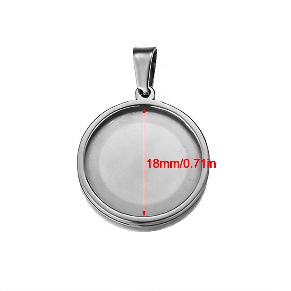 5pcs Blank Pendant Charms Round Blank Pendant Trays Versatile Tray Setting  Jewelry Making