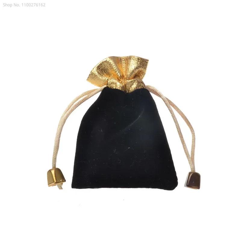 200pcs Multi Size Velvet Bag Jewelry Velvet Pouch Bag Velvet Drawstring Bag Jewelry for Women Wed Jewelry Display Packing Bags
