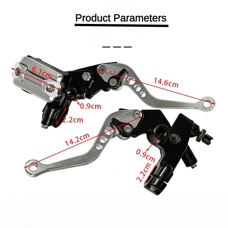Universal Motorcycle Brake Master Cylinder 22MM Hydraulic Clutch Lever Adjustment Brake Clutch Handle for Motorbike Honda Yamaha