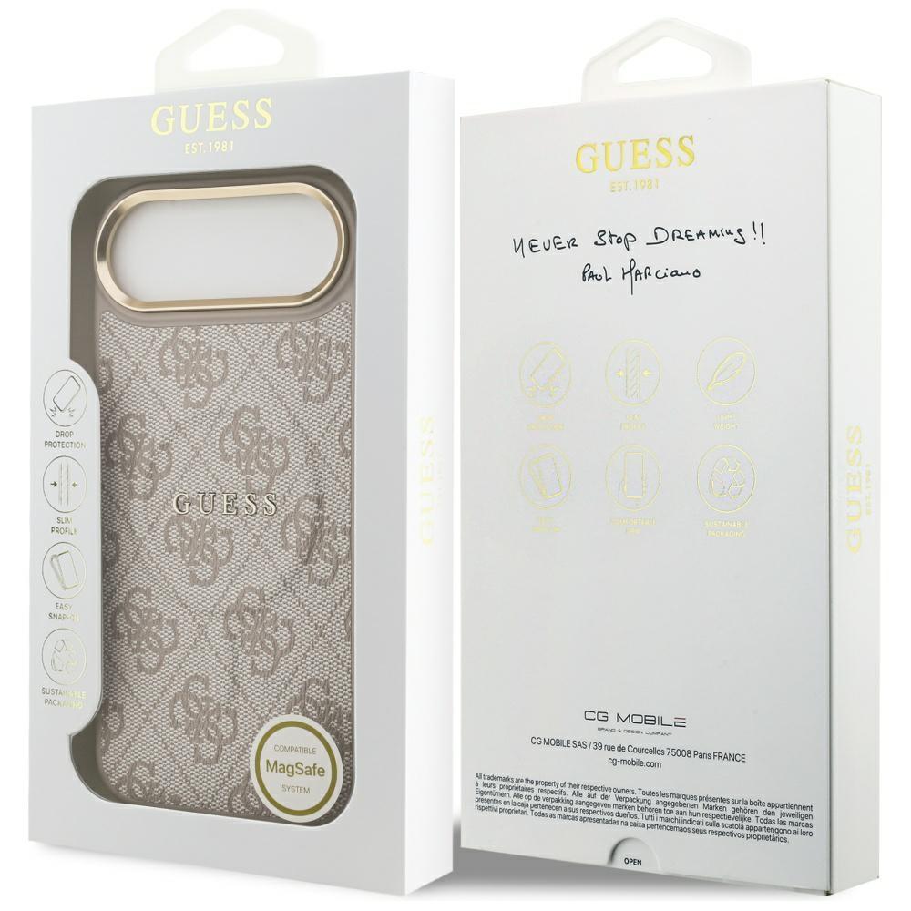 Guess 4G PU Classic Logo MagSafe Case for iPhone Air Pink