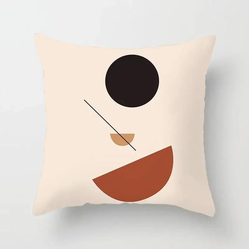 Simple Abstract Line Drawing Decorative Pillowcase Living Room Office Ornaments Home Pillowcase
