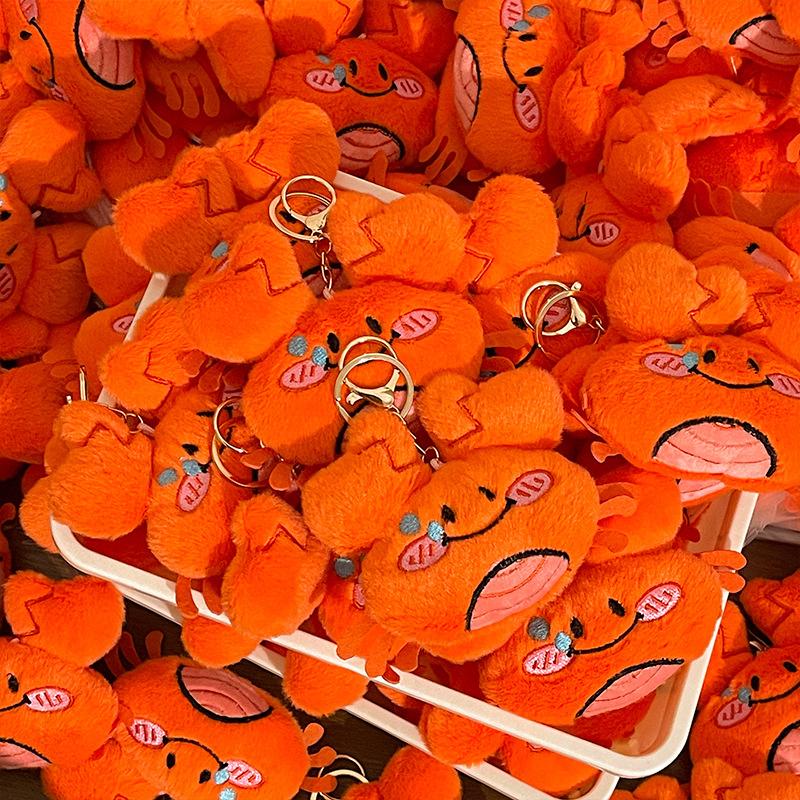 Cute Animal Plush Keychains Stuffed Crab Key Chain Pendant Simulation Crab Doll Pendant Cute Bag Keychain Girls Gifts