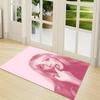 Pink Fashion Model Carpet Rug Soft Washable Antislip Home Living Room Sofa Mats Personalized Christmas Rug