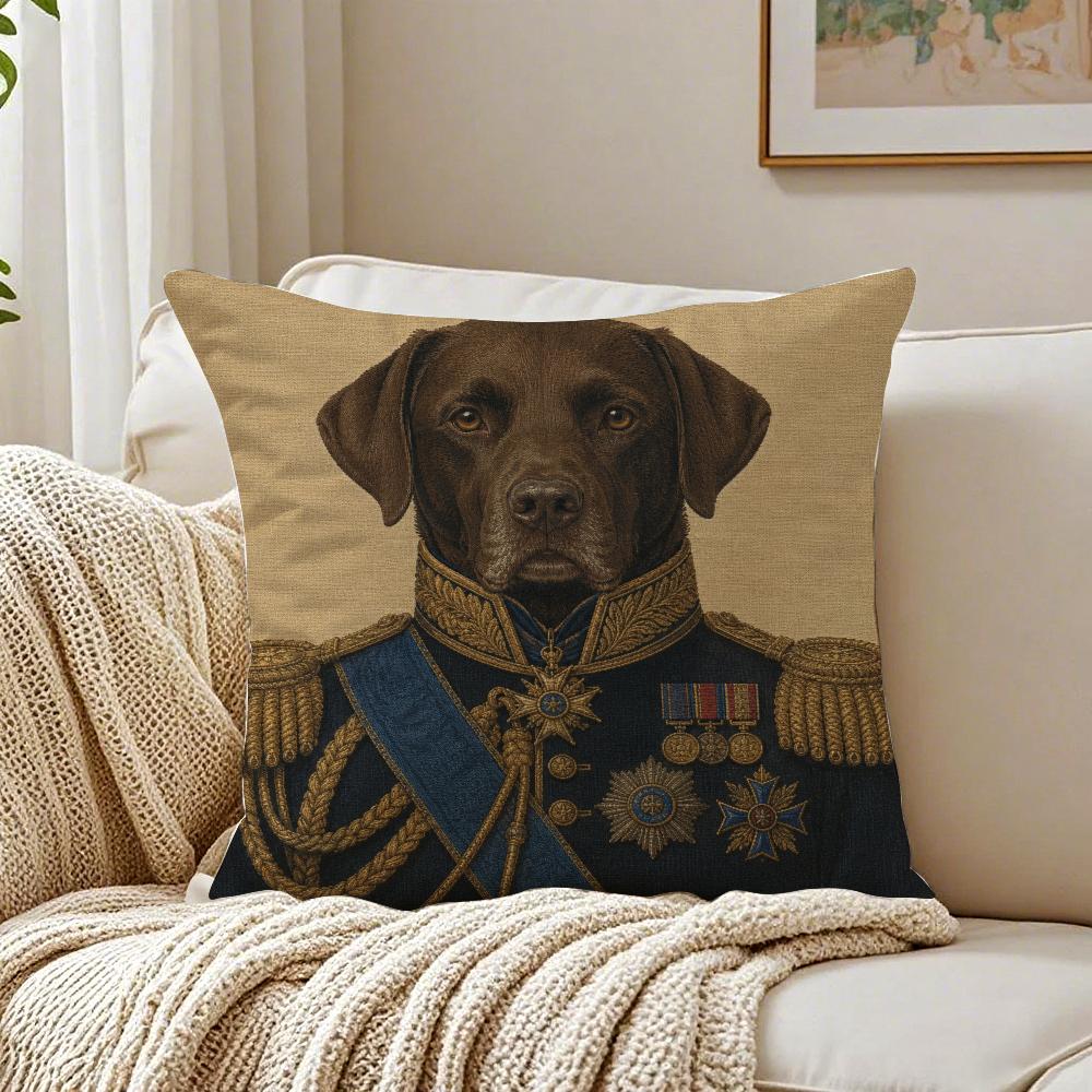 Belgian Labrador Whimsical Dog Pillow Case Breathable Organic Short Plush Cushion Covers Wrinkle-Resistant Soft Durable