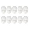 10pcs 3D Microblading Practice Face Model Soft Silicone Tattoo Practice Skin Head White