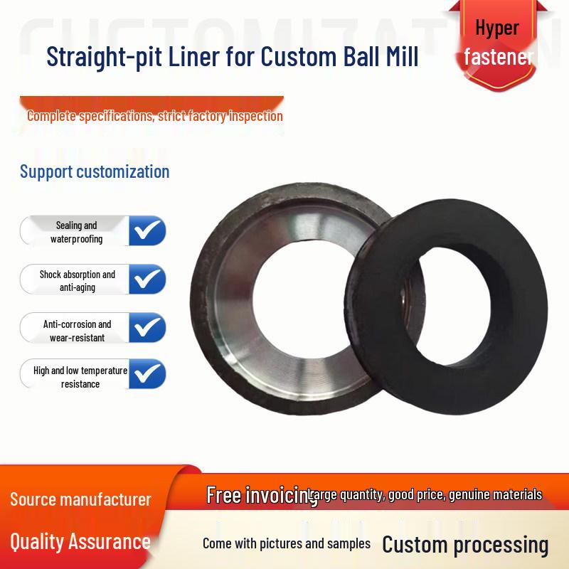 

Rubber Gasket Sealing Washer for Ball Mill Liner Bolts M30/M36 Custom Shape: Made to Order