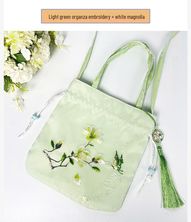 Han Element Su Embroidery Bag: National Style Hanfu Crossbody Handbag - Artistic, Versatile Casual Wear.