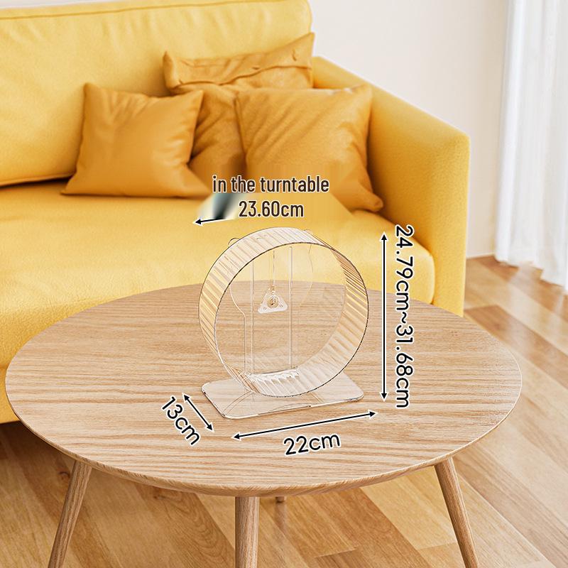 Golden Luxury Acrylic Hamster Villa – Spacious Transparent Cage for Pets