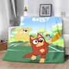 Cartoon B-Blueys Printed Blanket Picnic Blankets Warm Blanket Soft and Comfortable Blanket Home Travel Birthday Gift