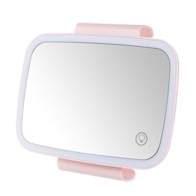 Car Sun Visor Mirror with LED Lights Makeup Sun-shading Cosmetic Mirror Adjustable Vanity Mirror
