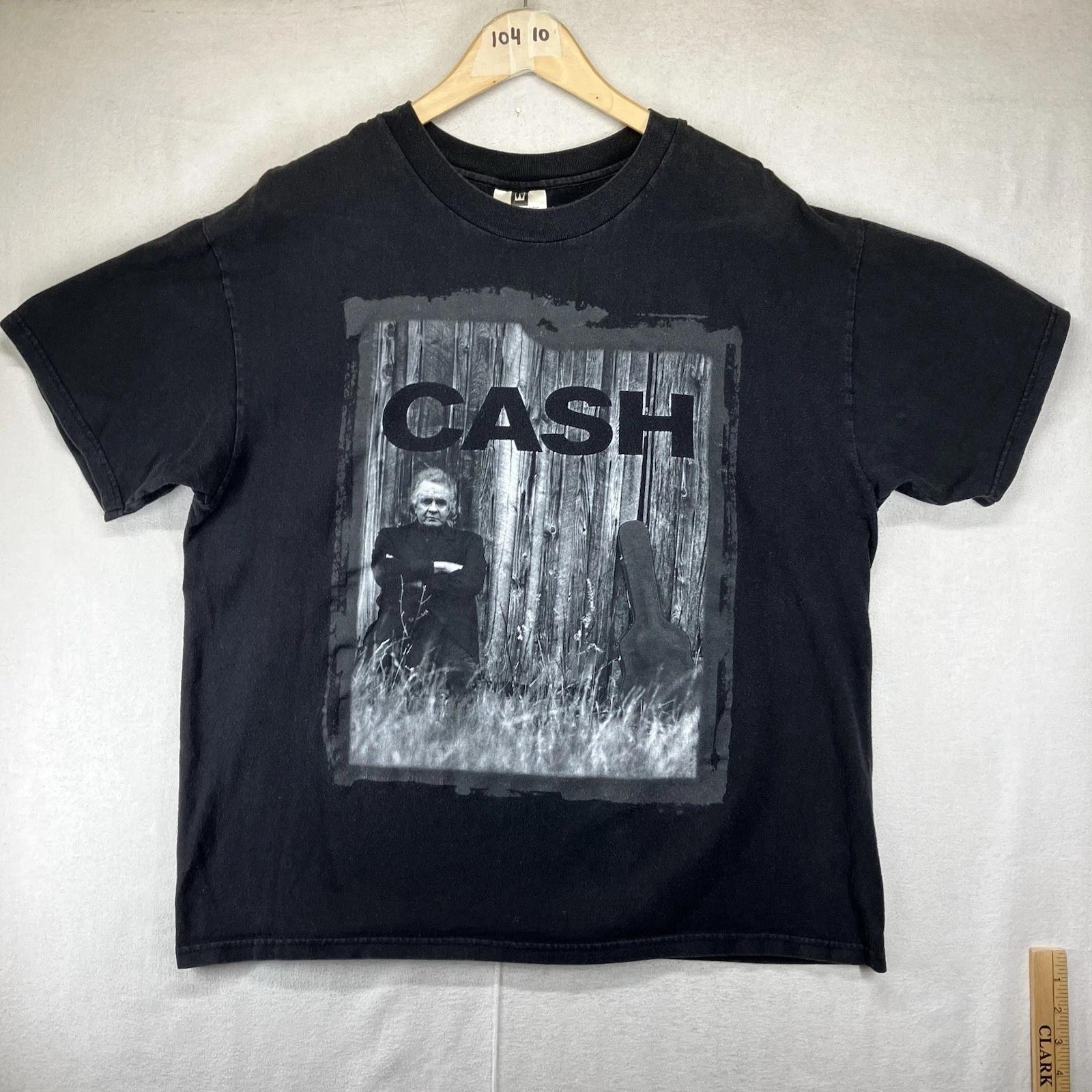Vintage Johnny Cash Unchained Album 1996 Promo T-Shirt Large Winterland Tag 1996 L
