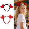 Headband Red Heart Decor Lightweight Elastic Hair Hoop Valentine Day Hairband Women Versatile Hair Accessory