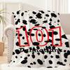 Cartoon Dog 101 D-Dalmatians-s Pattern Blanket Plush Nap Sofa rug for Living Room Office Bedroom Birthday Home Travel Kid Gifts