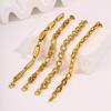 European and American light luxury high-end gold bracelet girls fashion trend high value titanium steel bracelet does not fade jewelry
