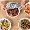 50 PCS Reusable Foil Food Shelter - Heat-resistant and Insulated Film for Kitchen Storage, Preservation