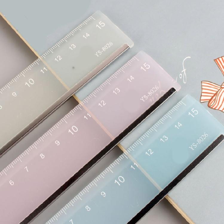 Shatter Resistant Translucent Ruler With Double Scale Clear Number Perfect For Drawing Crafting
