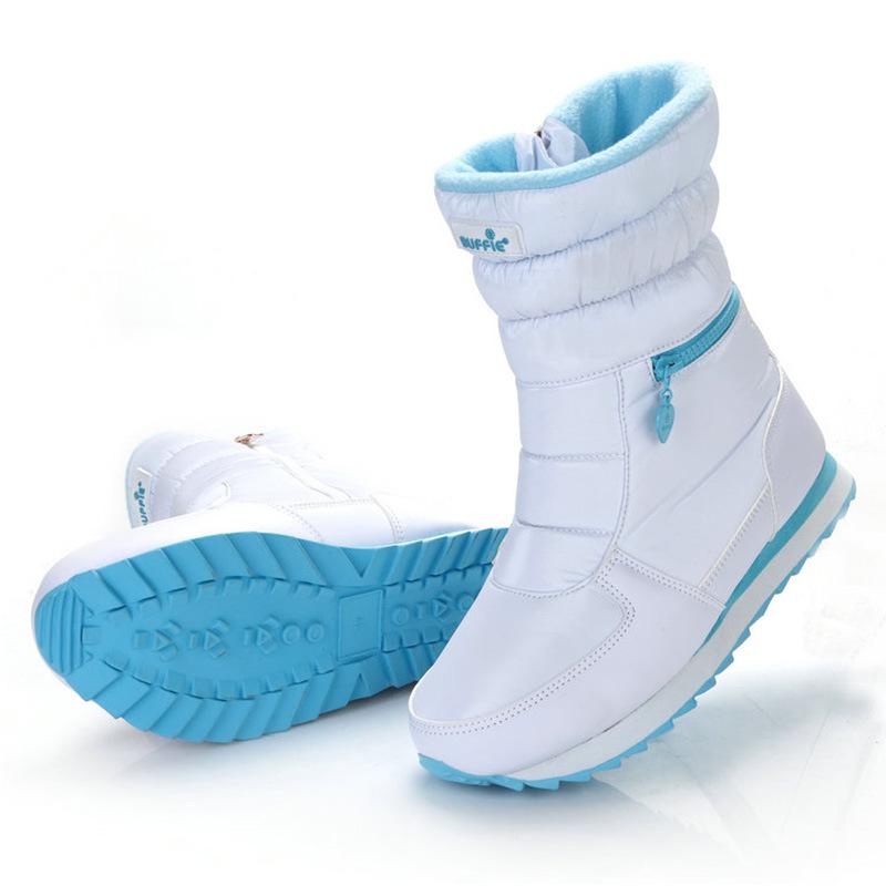 

Женские утепленные зимние теплые сноубутсы из шерсти и меха больших размеров, водонепроницаемые ботильоны, нескользящие ботинки для хайкинга, альпинизма, спортивные хлопковые ботинки 35