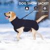 Dotoner Dog Jackets-Warm Dog Coat Reflective Fleece Vest Waterproof Winter Coat Cold Weather Coats for Large Dogs(M,Blue)