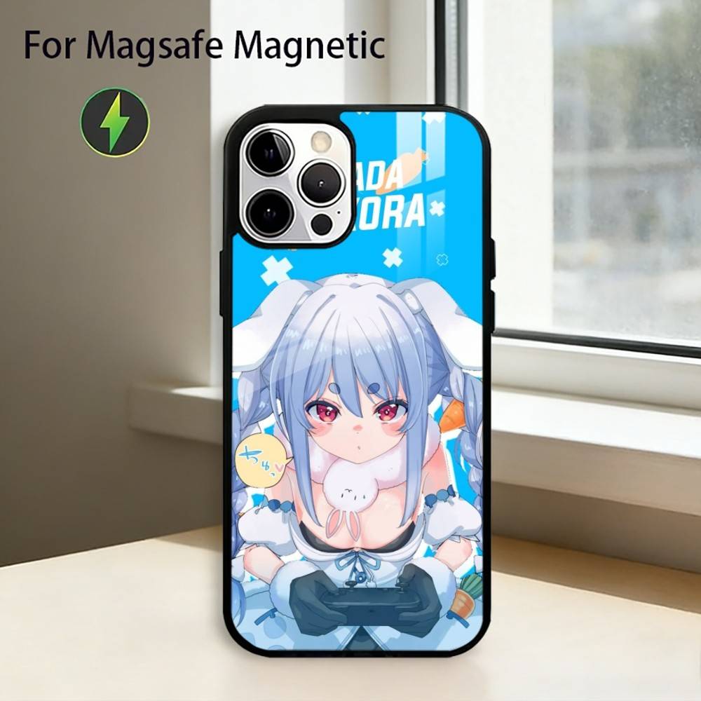 Holo U-Usada Pekora Phone Case For iPhone17,16,15,14,13,12,11 Plus,Pro Magnetic with Magsafe Wireless Charging