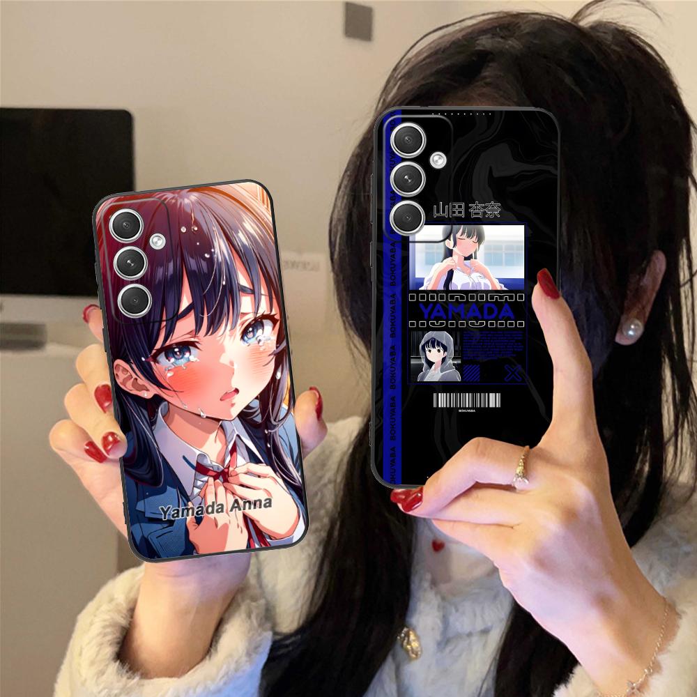 Bokuyaba Anna Yamada Phone Case for Samsung Galaxy S25 S24 S23 S22 S21 S20 Note20 Plus FE Ultra Colour Printing Pretty Cover
