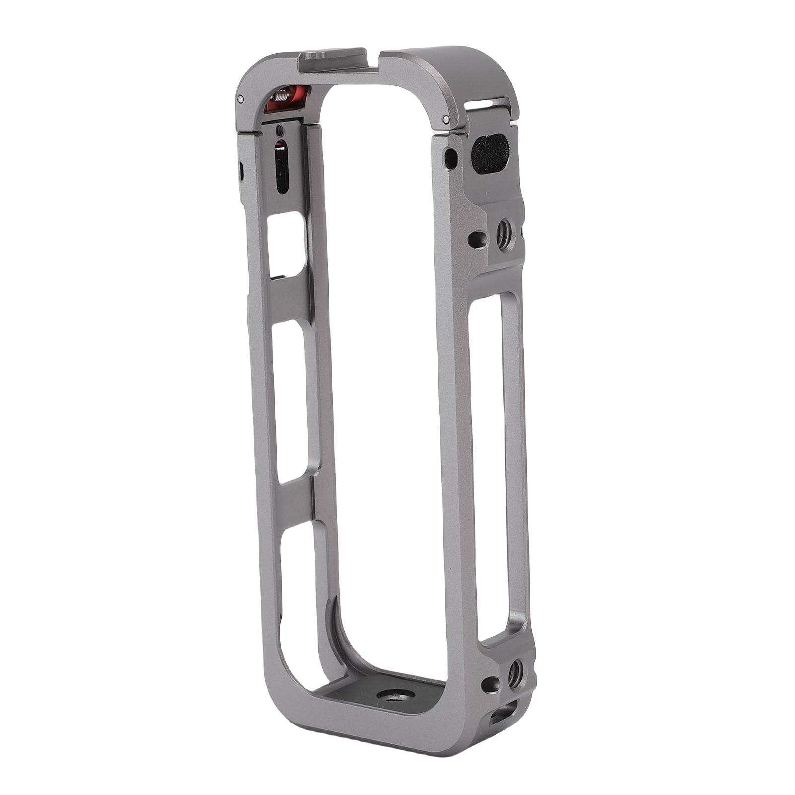 

Metal Cage Fit for Insta360 X5 Protective Frame Case with with Cold Shoe 1 4 Screw Mounts Base Interface Expandable