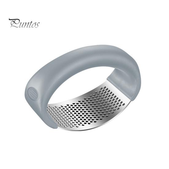 

Чеснокодавка из нержавеющей стали, мясорубка, простая очистка, эргономичный рокер для легкого измельчения, кухонный гаджет для домашнего ресторана серый