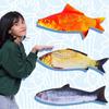 3D Giant Soft Fish Cushion Pillow Carp Plush Pillow Stuffed Toy Throw Pillow for Home Decoration Gift Kids Pillow Stuffed Animal